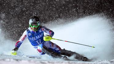 Le Français Alexis Pinturault au cours de la seconde manche du slalom de Val d'Isère (Alpes françaises), le 8 décembre 2012 [Franck Fife / AFP]