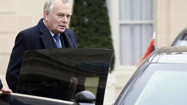 Le Premier ministre Jean-Marc Ayrault quitte l'Elysée le 13 février 2013 [Patrick Kovarik / AFP]