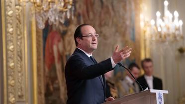 François Hollande le 26 février 2013 à l'Elysée [Bertrand Langlois / AFP]