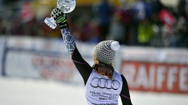 La skieuse américaine Mikaela Schiffrin, le 16 mars 2013 à Lenzerheide en Suisse [Fabrice Coffrini / AFP]