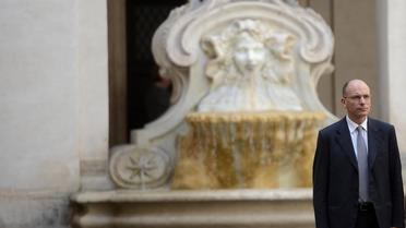 Le Premier ministre italien Enrico Letta à Rome, le 28 avril 2013 [Filippo Monteforte / AFP]