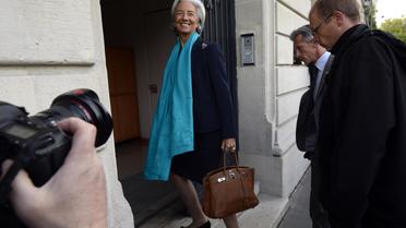 La directrice du FMI, Christine Lagarde, arrive pour son audition à la Cour de justice de la République, le 23 mai 2013 à Paris [Lionel Bonaventure / AFP]