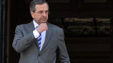 Le Premier ministre conservateur grec, Antonis Samaras, le 23 mai 2013 à Athènes [Louisa Gouliamaki / AFP/Archives]