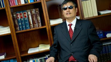Le dissident chinois Chen Guangcheng à Washington le 9 avril 2013 [Karen Bleier / AFP]