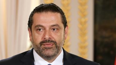 Saad Hariri lors d'une conférence de presse à Paris le 1er septembre 2017 [ludovic MARIN / AFP/Archives]