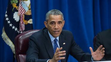 Le président des Etats-Unis Barack Obama au ministère de l'Agriculture à Washington, le 6 octobre 2015 [Nicholas KAMM / AFP/Archives]