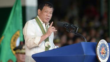 Le président philippin Rodrigo Duterte, le 4 avril 2017 à Manille [TED ALJIBE / AFP]