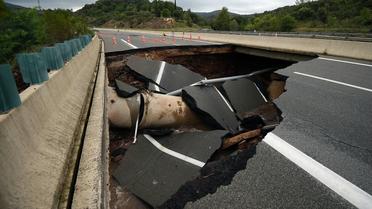 "Les travaux de réfection de l'A75 devraient se dérouler sur plusieurs semaines", annonce la préfecture de l'Hérault, le 13 septembre 2015.
