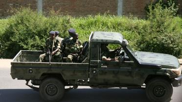Des militaires burundais  dans le quartier de Musaga, à Bujumbura le 11 décembre 2015 [STRINGER / AFP]