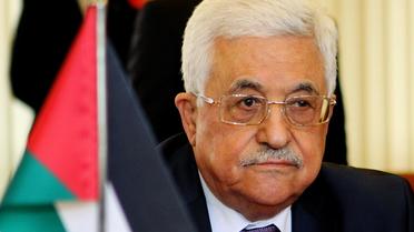 Le président palestinien Mahmoud Abbas à Vilnius le 22 octobre 2013 [Petras Malukas / AFP/Archives]