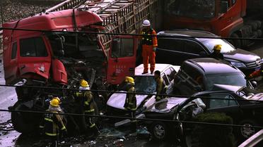 Un accident de la route en Chine le 26 novembre 2012 à Tai'an [ / AFP/Archives]