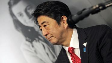 Le Premier ministre japonais Shinzo Abe au Musée Anne Franck à Amsterdam, le 23 mars 2014 [Anoek de Groot / AFP]