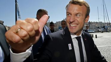 Emmanuel Macron, à Marseille le 21 septembre 2017, voit sa cote de popularité repartir à la hausse [JEAN-PAUL PELISSIER / POOL/AFP/Archives]