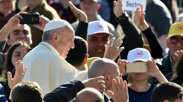 Le Pape François à la rencontre des Géorgiens à Tbilisi,le 1er octobre 2016 [YURI KADOBNOV / AFP]