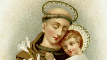 Saint-Antoine de Padoue, avec lenfant Jésus.