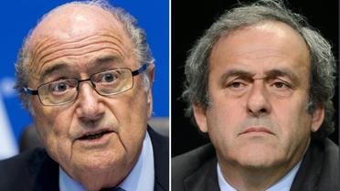 Photomontage de Joseph Blatter et Michel Platini [DESK / AFP/Archives]