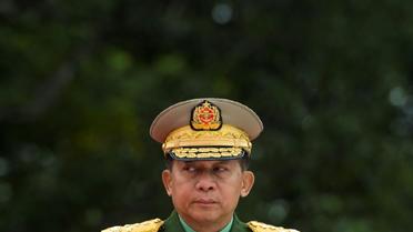 Le chef de l'armée birmane, le général Min Aung Hlaing, à Rangoun le 19 juillet 2018 [YE AUNG THU / AFP/Archives]
