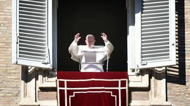 Le pape François lors de la prière de l'Angelus au Vatican le 1er janvier 2019 [Alberto PIZZOLI / AFP]