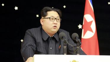 Le dirigeant nord-coréen, Kim Jong-Un, à Pyongyang le 13 février 2016 [KNS / KCNA/AFP/Archives]