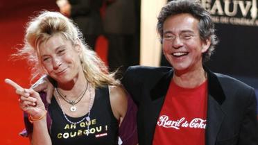 Basile de Koch et son épouse Frigide Barjot en 2008 au Festival du film américain de Deauville