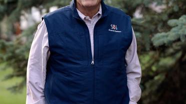 John Malone, le patron américain de Liberty Media, photographié le 12 juillet 2013 à Sun Valley, dans l'Etat de l'Idaho [Kevork Djansezian / Getty Images/AFP/Archives]