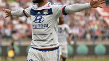 L'attaquant de l'OL Nabil Fekir, lors d'un match de Ligue 1 à Caen, le 29 août 2015 [JEAN-FRANCOIS MONIER / AFP/Archives]