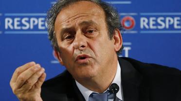 Michel Platini, président de l'UEFA, le 22 février 2014 à Nice [Valery Hache / AFP/Archives]