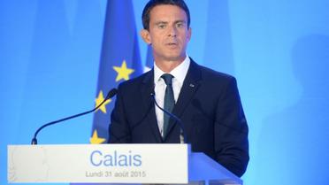Le Premier ministre Manuel Valls le 31 août 2015 lors d'un déplacement à Calais  [DENIS CHARLET / AFP/Archives]