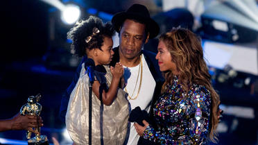 Blue Ivy et ses parents aux MTV Video Music Awards 2014