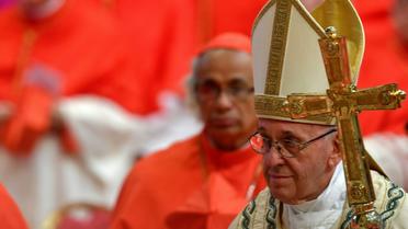 Le pape François dans la basilique Saint-Pierre du Vatican, le 28 juin 2018 [Andreas SOLARO / AFP]