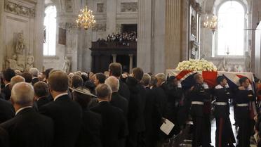 Les obsèques de Margaret Thatcher à la cathédrale Saint-Paul de Londres, le 17 avril 2013 [Kirsty Wigglesworth / Pool/AFP/Archives]