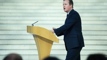 Le Premier ministre britannique David Cameron au British Museum, à Londres, lundi 9 mai.