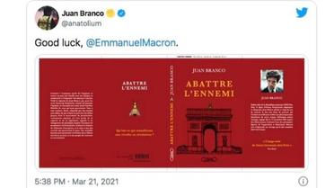 Juan Branco sortira un nouveau livre, «Abattre l'ennemi», le 25 mars. 