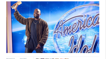Kanye West sur le plateau d'American Idol