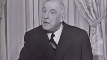 Le Général de Gaulle interviewé entre les deux tours de l'élection présidentielle, en 1965