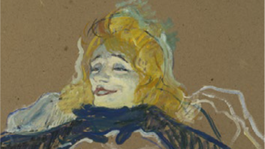 Yvette Guilbert chantant Linger, une des oeuvres présentées au Grand Palais dans le cadre de l’exposition Toulouse Lautrec