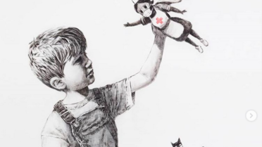 Le street-artiste Banksy a fait don dune oeuvre à un hôpital du Royaume Uni
