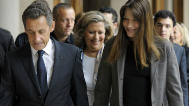 Carla Bruni en Nicolas Sarkozy en juin 2012.