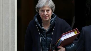 La Première ministre britannique Theresa May, le 21 mars 2018 à Londres [Daniel LEAL-OLIVAS / AFP]