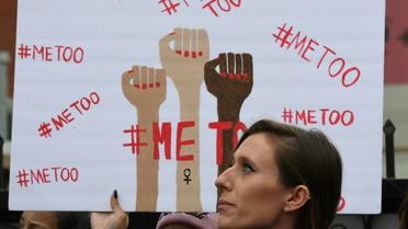 Des victimes de violences sexistes et sexuelles lors d'une march #Metoo, le 12 novembre 2017 à Hollywood, en Californie [Mark RALSTON / AFP/Archives]