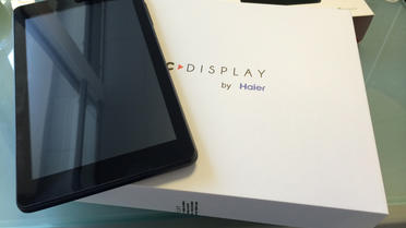La tablette Cdisplay, de Haier, est proposée au tarif de 50 euros.