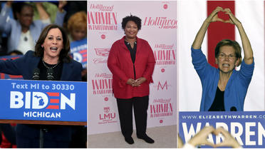 Kamala Harris, Stacey Abrams et Elizabeth Warren, trois noms qui reviennent avec insistance
