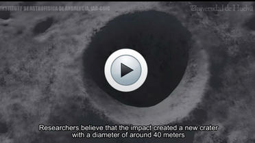 Vidéo : un astéroïde percute la Lune