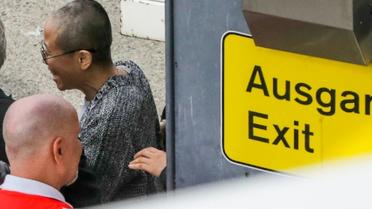 Liu Xia, la veuve du dissident chinois Liu Xiaobo, à son arrivée à Berlin, le 10 juillet 2018 [Jörg Carstensen / dpa/AFP]
