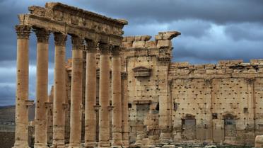 Une partie du temple de Bêl, dans la cité antique de Palmyre. [JOSEPH EID / AFP/Archives]