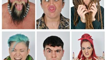 Combinaison de photos de modèles photographiés pendant un casting de l'agence Ugly Models à Londres le 25 janvier 2018 [BEN STANSALL / AFP/Archives]