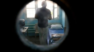 Un détenu dans sa cellule 4 août 2015 à Ville-sous-la-Ferte [FRANCOIS NASCIMBENI / AFP/Archives]