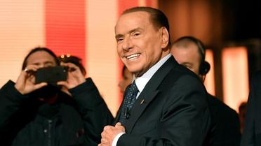 L'ancien Premier ministre italien Silvio Berlusconi, à Rome, le 18 janvier 2018 [Andreas SOLARO / AFP/Archives]