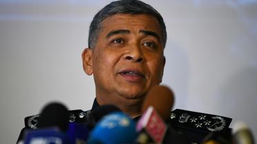 Le chef de la police nationale malaisienne, Khalid Abu Bakar, en conférence de presse à Kuala Lumpur, le 22 février 2017  [Manan VATSYAYANA / AFP]