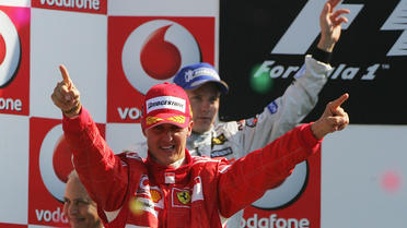 L'ex-pilote de Formule 1 Michael Schumacher, à Monza le 10 septembre 2006 [Damien Meyer / AFP/Archives]